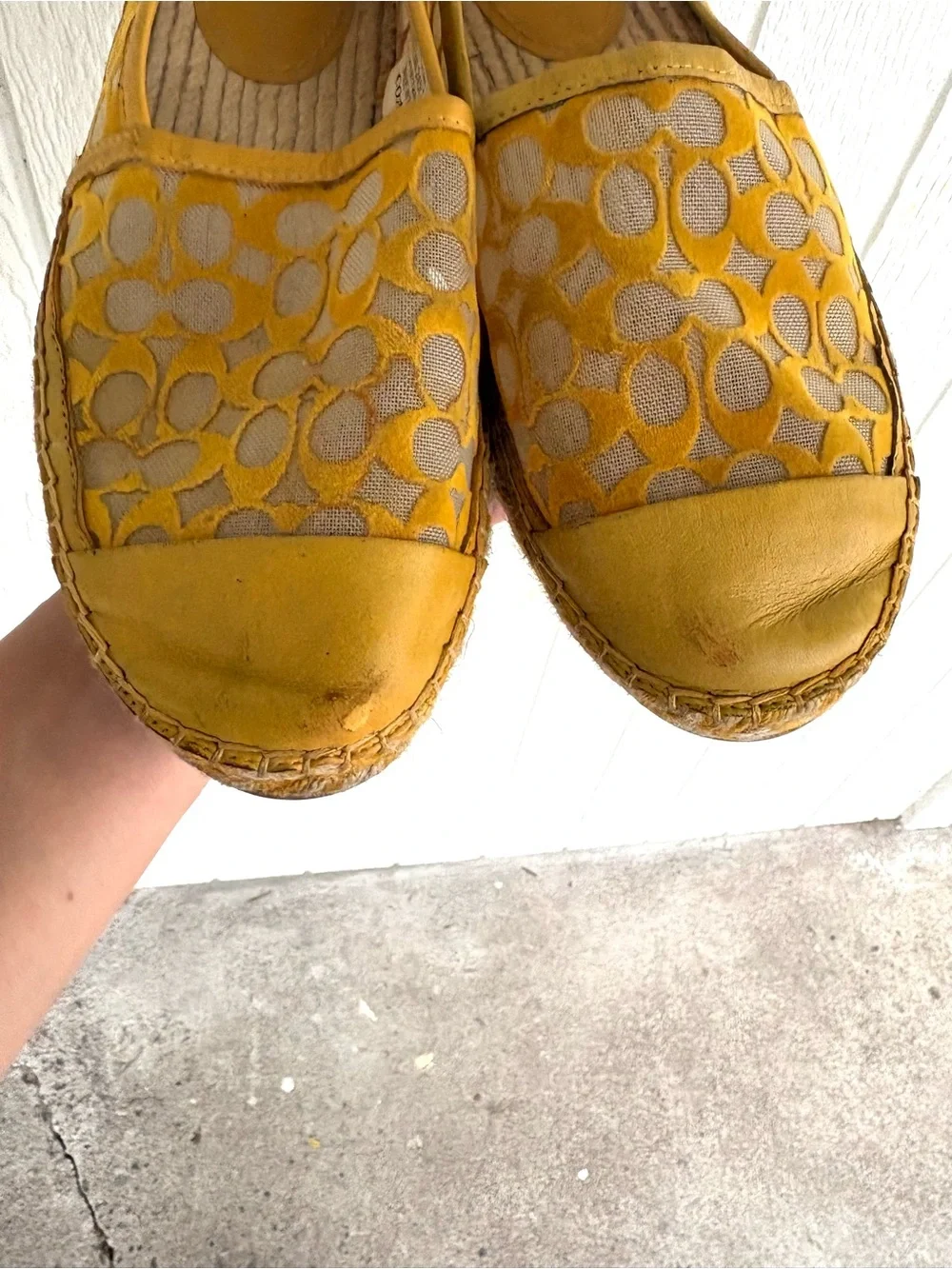 Coach Cleo Espadrilles Shoes Size 7.5